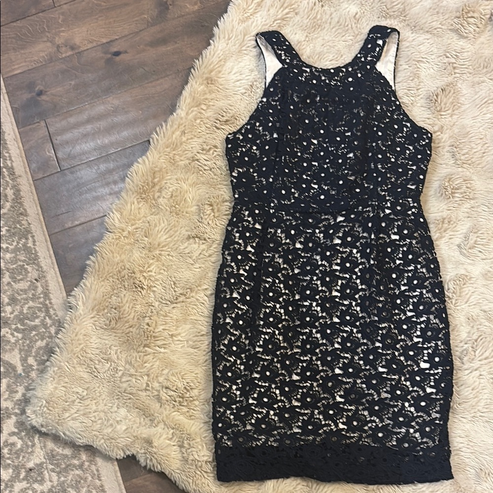 Beth Bowley Black Sheath Cocktail Dress